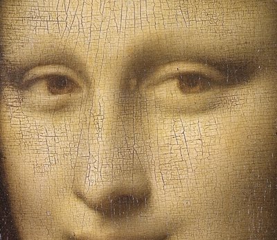 Mona Lisa (detail) by Leonardo da Vinci